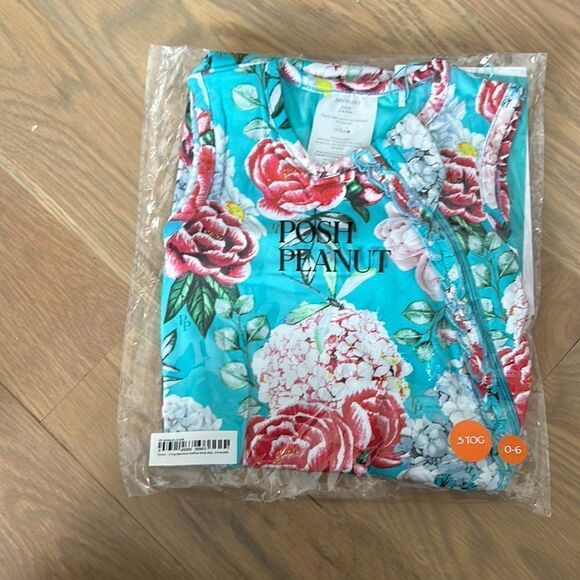 NWT Posh Peanut Eloise Floral Wearable Blanket 0-6M .5 TOG - Picture 1 of 5